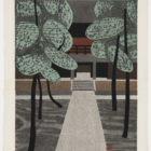 Kiyoshi Saito 斎藤 清 (1907-1997), Miyoshin-Ji Kyoto, color woodblock print. Collection of the Kalamazoo Institute of Arts; Gift of Hazel Hammond, 2009.84